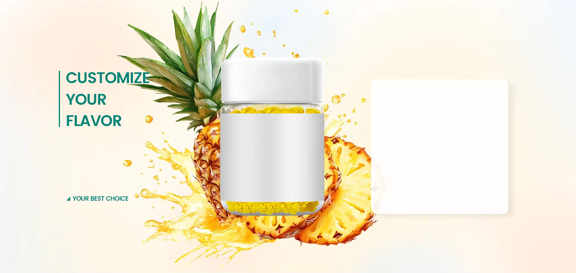 OEM ODM packaging concept with bottles and cartons